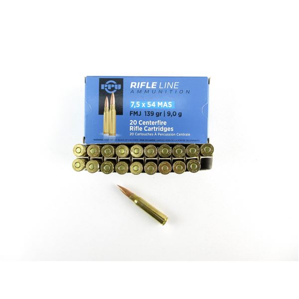PPU 7.5X54 MAS AMMO LOT