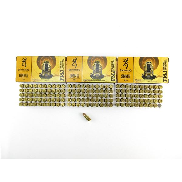 BROWNING 9MM LUGER AMMO LOT