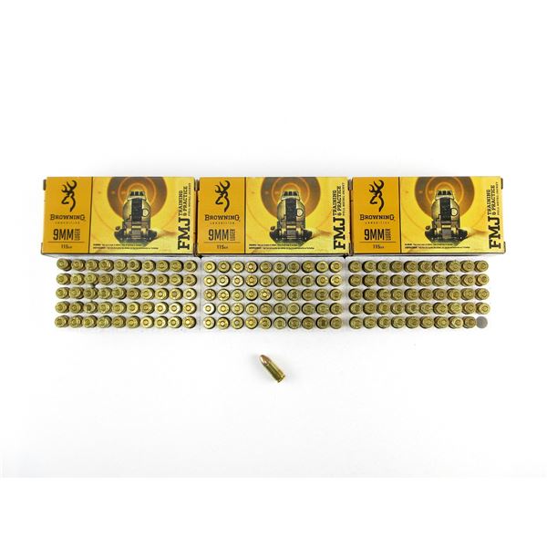 BROWNING 9MM LUGER AMMO LOT