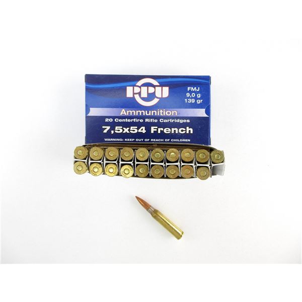 PPU 7.5X54 FRENCH AMMO LOT