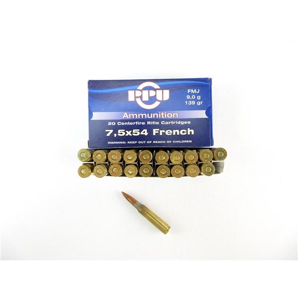 PPU 7.5X54 FRENCH AMMO LOT