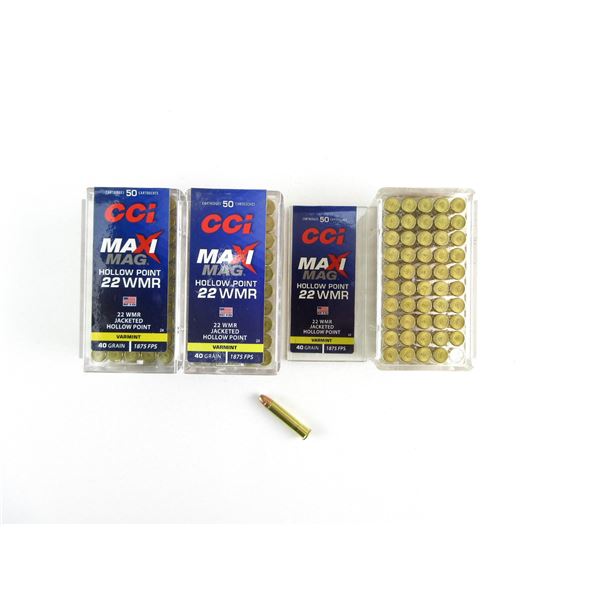 CCI MAXI MAG .22 WMR AMMO LOT.