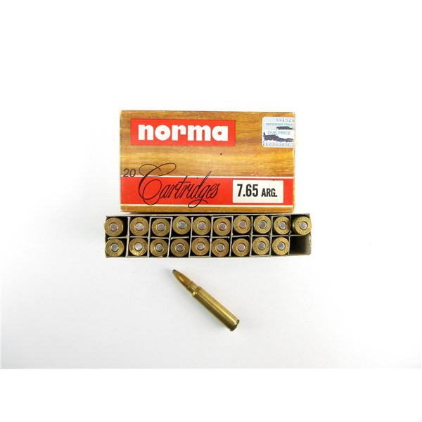 NORMA 7.65 ARG AMMO LOT