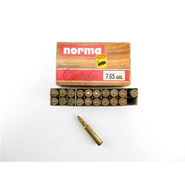 NORMA 7.65 ARG AMMO LOT