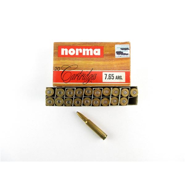 NORMA 7.65 ARG AMMO LOT
