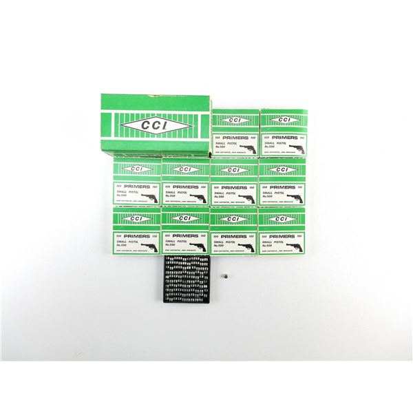CCI NO. 500 SMALL PISTOL PRIMERS LOT