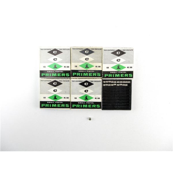 CCI NO. 500 SMALL PISTOL PRIMERS LOT