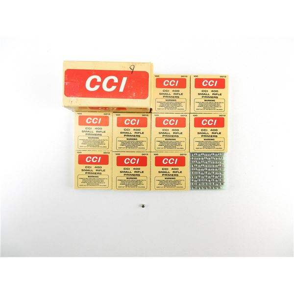 CCI NO 400 SMALL RIFLE PRIMERS LOT