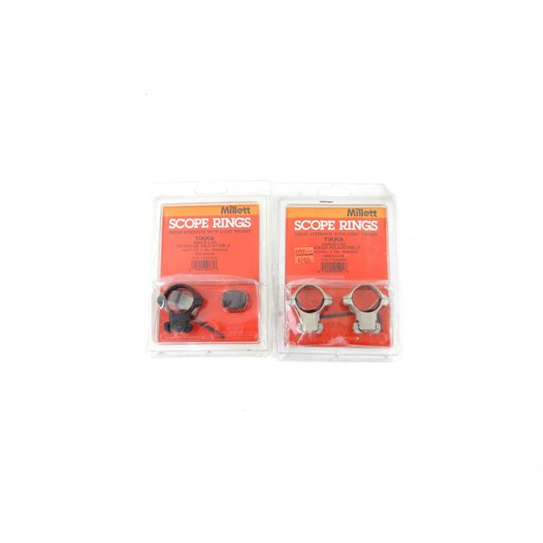 ASSORTED TIKKA SCOPE RINGS LOT