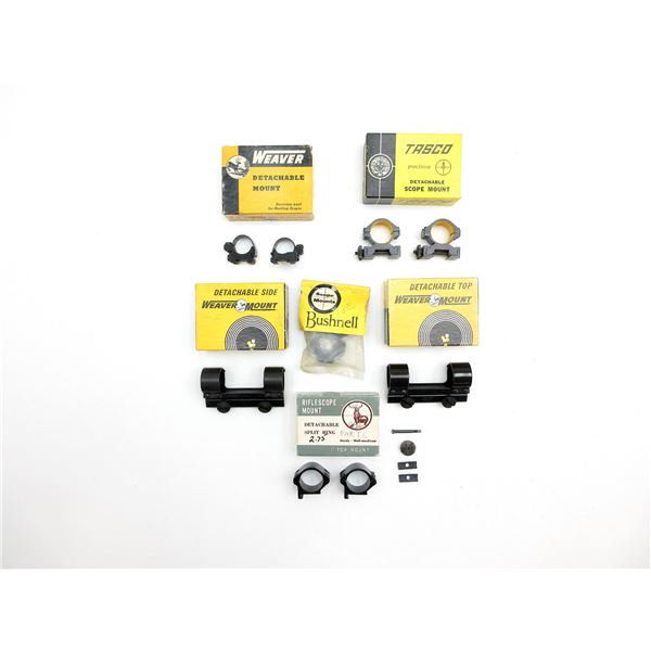 ASSORTED SCOPE RINGS LOT