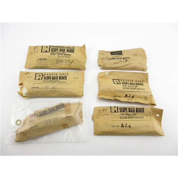 ASSORTED PARKER HALE SCOPE BASES LOT