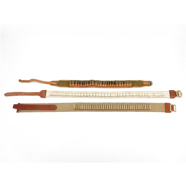 ASSORTED AMMO BELTS LOT