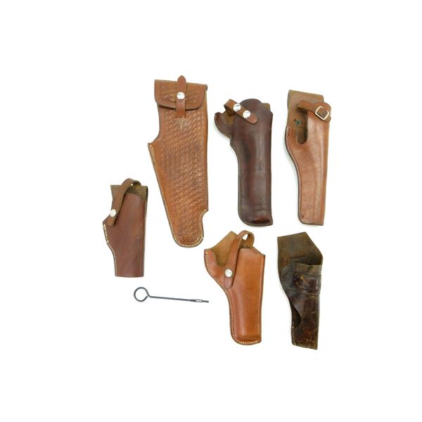 ASSORTED LEATHER HOLSTERS LOT