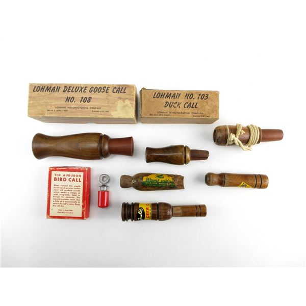 ASSORTED VINTAGE HUNTING CALLS LOT