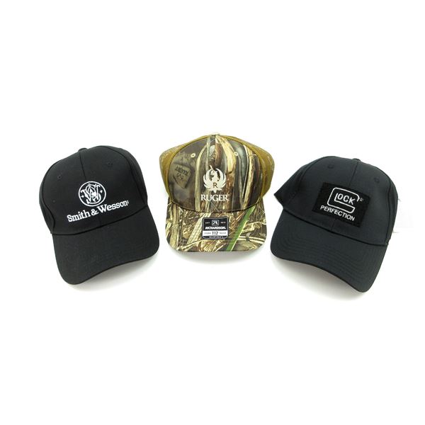 ASSORTED FIREARM BRAND HATS LOT