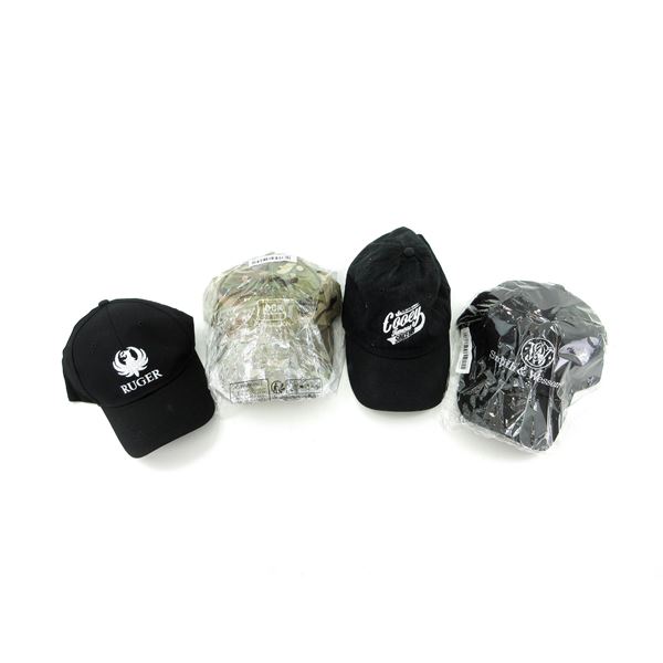 ASSORTED FIREARM BRAND HATS LOT