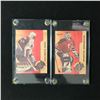 Image 1 : PATRICK ROY AND MARTIN BRODEUR LEAF STICK SIDE HOCKEY CARDS