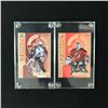 Image 2 : PATRICK ROY AND MARTIN BRODEUR LEAF STICK SIDE HOCKEY CARDS