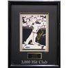Image 1 : PROFESSIONALLY FRAMED LOU BROOK SIGNED 3000TH HIT PHOTO 4/50 (UPPER DECK COA)