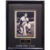 Image 1 : PROFESSIONALLY FRAMED AL KALINE SIGNED 3000TH HIT PHOTO 32/50 (UPPER DECK COA)