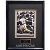 Image 1 : PROFESSIONALLY FRAMED ROD CAREW SIGNED 3000TH HIT PHOTO 12/50 (UPPER DECK COA)