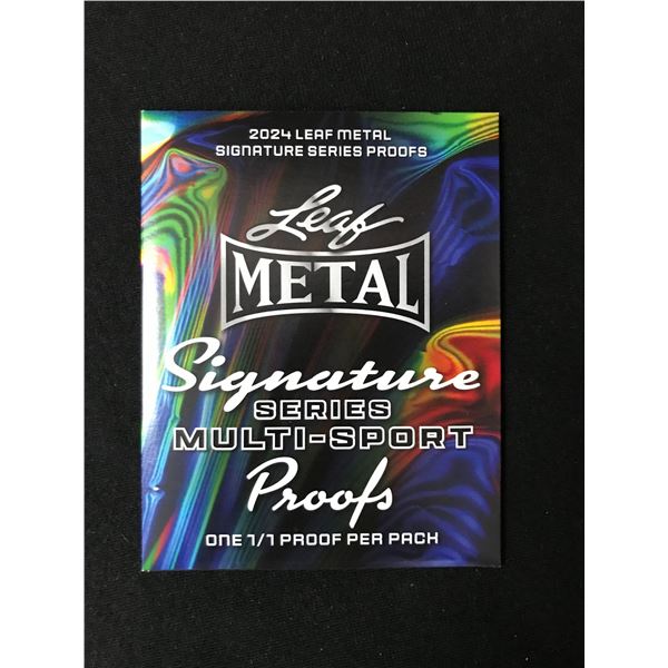 2024 LEAF METAL SERIES MULTI-SPORT PROOFS - ONE 1/1 PROOF PER PACK