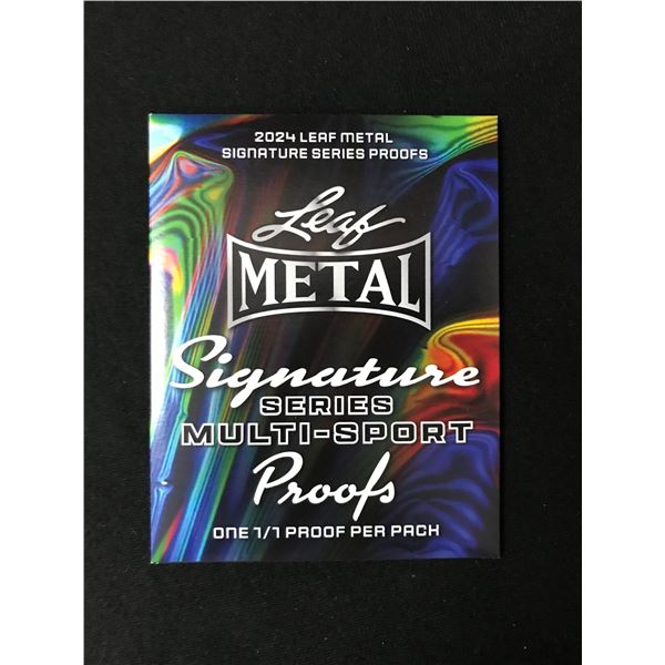 2024 LEAF METAL SERIES MULTI-SPORT PROOFS - ONE 1/1 PROOF PER PACK
