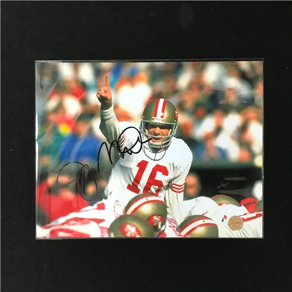 JOE MONTANA SIGNED SAN FRANCISCO 49ERS 8X10 PHOTO (SUPER STAR COA)