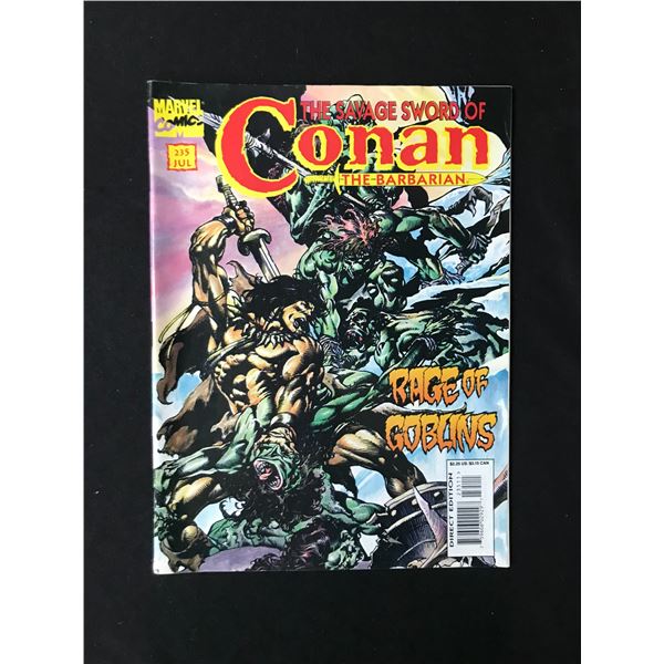 MARVEL COMICS NO.235 THE SAVAGE SWORD OF CONAN THE BARBARIAN