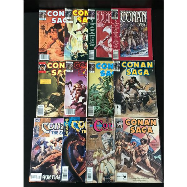 LOT OF 12 CONAN THE BARBARIAN COMICS (MARVEL COMICS(