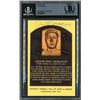 Image 1 : JOE DIMAGGIO SIGNED HALL OF FAME PLAQUE (BECKETT COA)