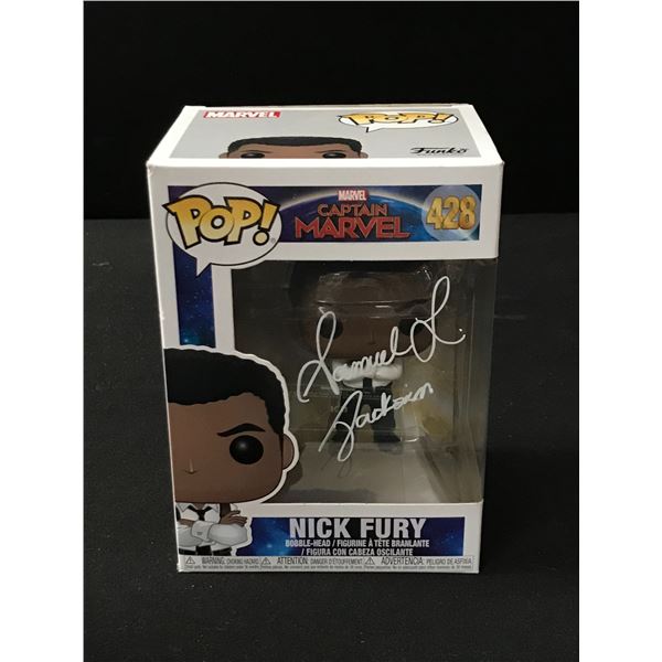 SAMUEL L JACKSON SIGNED "NICK FURY" FUNKO POP! (KB AUTHENTICS COA)