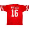 Image 1 : JOE MONTANA SIGNED RED SAN FRANCISCO 49ERS JERSEY (BECKETT COA)