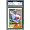 Image 1 : 1981 JOE MONTANA SIGNED TOPPS ROOKIE CARD (PSA GRADED 10)