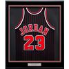 Image 1 : 2009 MICHAEL JORDAN SIGNED CHICAGO BULLS  HALL OF FAME JERSEY (UPPER DECK COA)