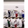 Image 2 : 2013 TIGER WOODS SIGNED SPA GOLF UNCUT SHEET 57/200 (UPPER DECK COA)