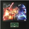 Image 1 : HARRISON FORD AND DAISY RIDLEY SIGNED STAR WARS 8 X 10 (KB AUTHENTICS COA)