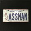 Image 1 : MICHAEL RICHARDS SIGNED "ASSMAN" LICENSE PLATE FROM SEINFELD
