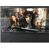 Image 1 : QUAD SIGNED LORD OF THE RINGS DISPLAY (WOOD,ASTIN,SERKIS, DAVIES (WWOC COA)