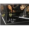 Image 2 : QUAD SIGNED LORD OF THE RINGS DISPLAY (WOOD,ASTIN,SERKIS, DAVIES (WWOC COA)