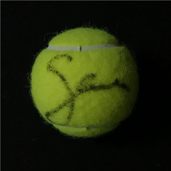 SERENA WILLIAMS SIGNED TENNIS BALL (WORLD AUTOS COA)