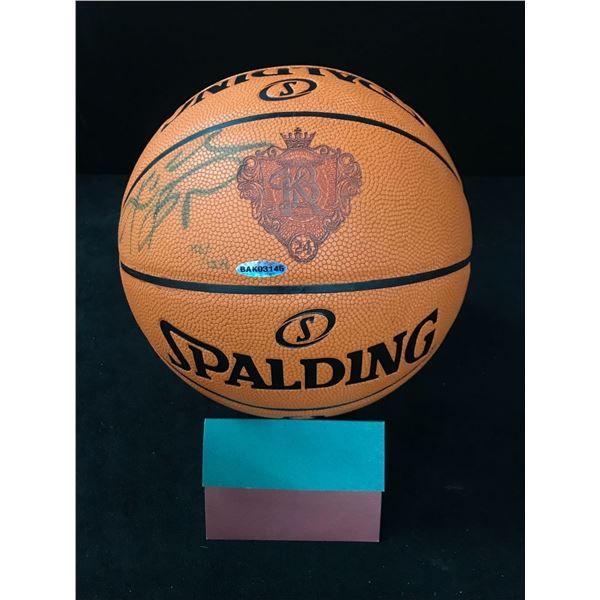 LTD EDITION KOBE BRYANT SIGNED BLACK MAMBA SPALDING BASKETBALL (UPPER DECK COA)