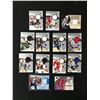 Image 1 : LOT OF 13 ASSORTED UPPER DECK SP AUTHENTIC GAME DAY MATERIALS CARDS