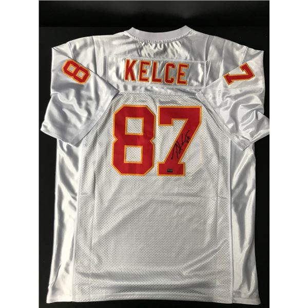 TRAVIS KELCE SIGNED KANSAS CITY CHIEFS JERSEY (WORLD AUTOS COA)