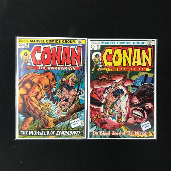 LOT OF 2 CONAN THE BARBARIAN COMICS (MARVEL COMICS)