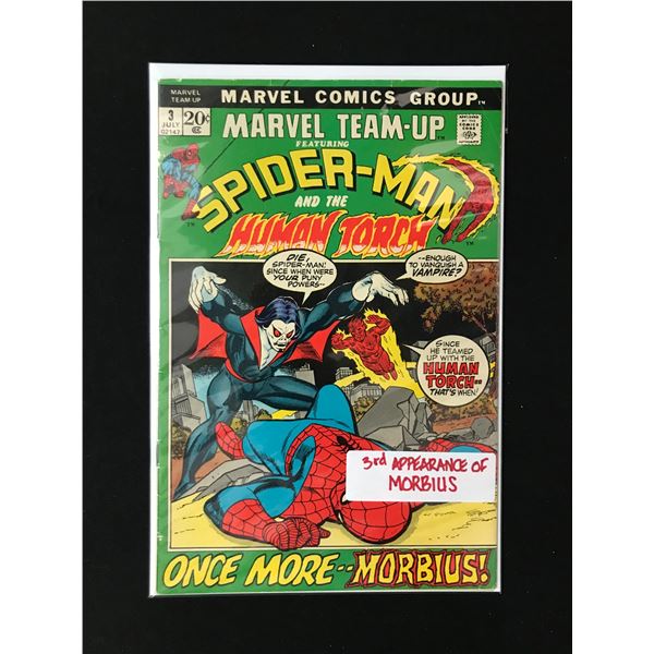MARVEL COMICS NO.3 MARVEL TEAM UP SPIDERMAN AND THE HUMAN TORCH