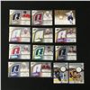 Image 1 : LOT OF 10 ASSORTED UPPER DECK SP AUTHENTIC ROOKIE JERSEY HOCKEY CARDS