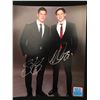 Image 1 : SIDNEY CROSBY AND NATHAN MACKINNON  SIGNED 8 X 10 (GCG HOLO)