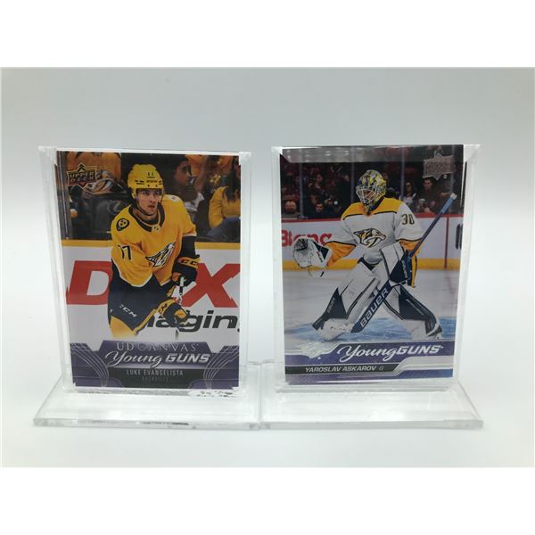 UPPER DECK YOUNG GUNS LOT (EVANGELISTA, ASKAROV)