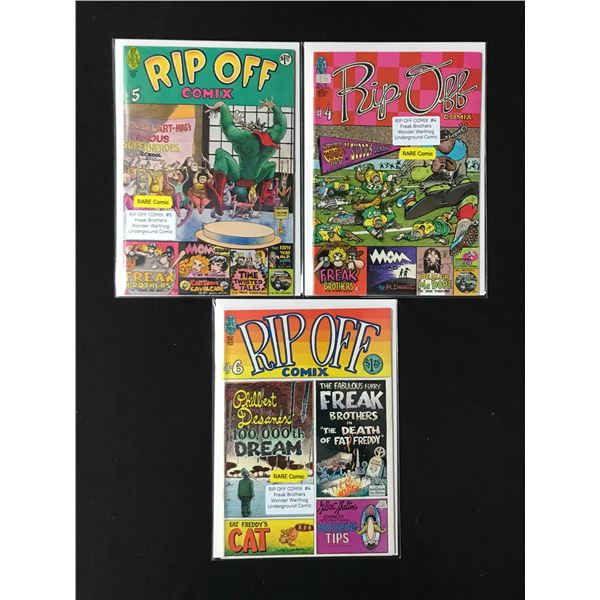 LOT OF 3 RIP OFF COMIX